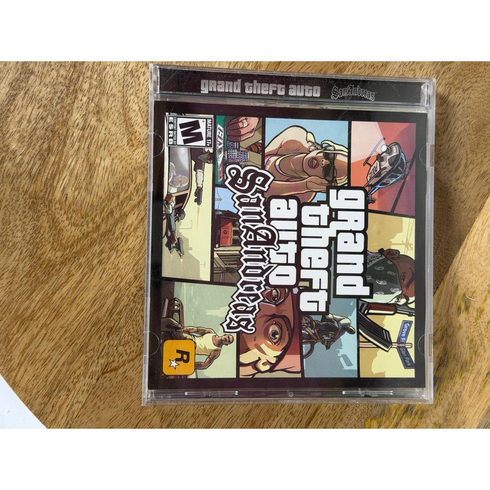 Grand Theft Auto San Andreas Second Edition PC DVD-ROM Rockstar Games GTA Case